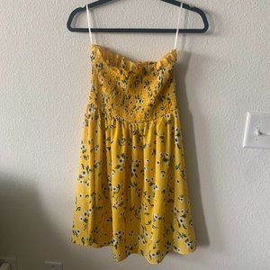 Fun and Cute Floral Strapless Dress